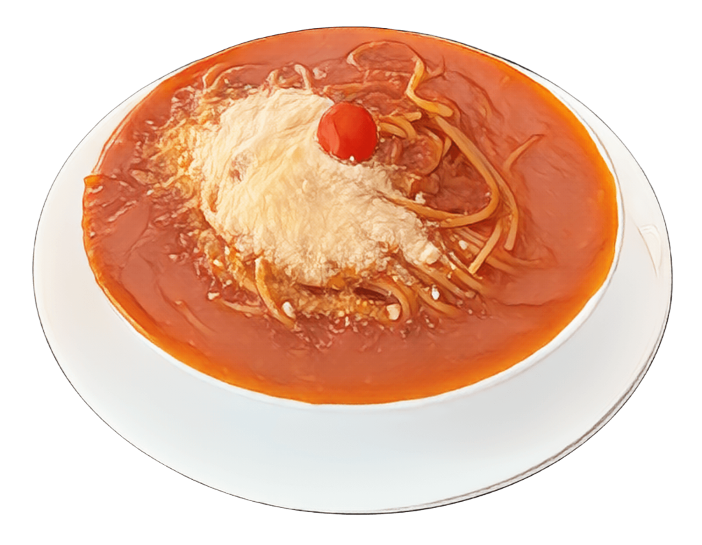 トマトパスタ　パルメザンチーズ